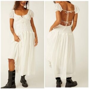 Free People Feeling Bonita Midi Dress/Ivory